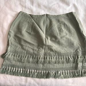 Green mini skirt from Lulus- size small!